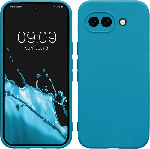 Vista 19 de kwmobile Funda compatible con Google Pixel 9 - Funda protectora delgada de TPU para teléfono - Acabado mate suave - Piedra antigua