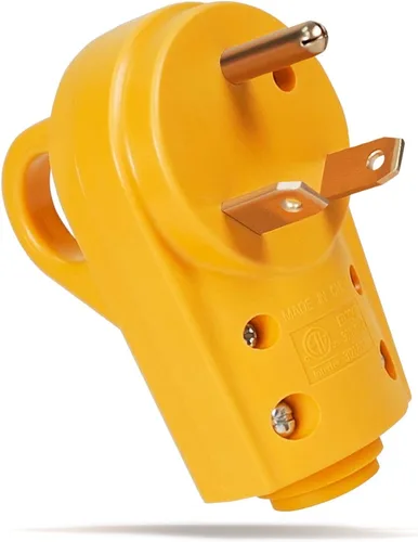 Vista 11 de SnowyFox Enchufe de Repuesto Hembra de 30 Amperios para RV - Enchufe Resistente de 30 Amperios para RV con Mango Ergonómico, Diseñado para Acomodar