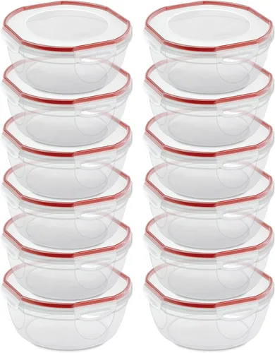Vista 12 de Sterilite Recipiente con sello ultraadhesivo, gran almacenamiento hermético 4.7 cuartos de galón (paquete de 16)