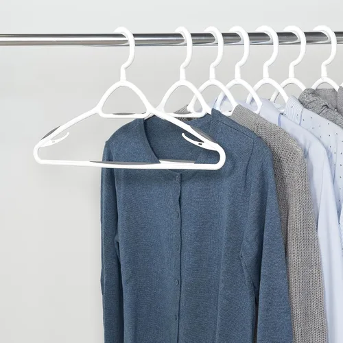Vista 7 de Set de 5 Perchas Deluxe Antideslizantes de Neatfreak! - Perchas que Ahorran Espacio para Ropa, Pantalones, Chaquetas y Camisas, Paquete de 5