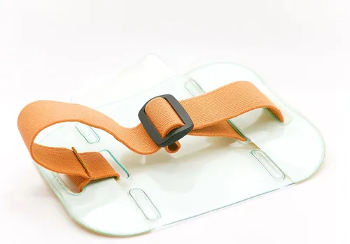Vista 3 de OnDepot - Brazalete reflectante naranja brillante con banda elástica ajustable (paquete de 2)