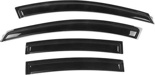 Vista 9 de IKON MOTORSPORTS - Visera de ventana compatible con Chevrolet Cruze 2010-2015 2016 Chevrolet Cruze Limited, estilo delgado, acrílico, negro