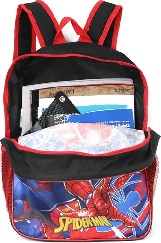 Vista 4 de Ruz Spiderman - Mochila de 16 pulgadas para niños (rojo-azul), Varios
