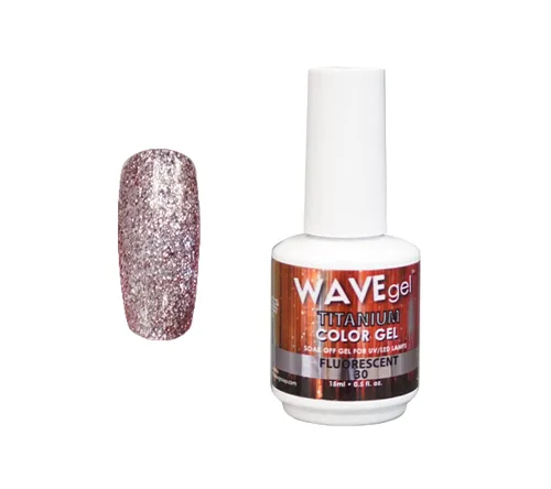 Vista 12 de WAVEGEL - Esmalte de uñas en gel con purpurina, colección Titanio, #28 Twinkle Pink I 0.5 onzas