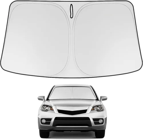 Vista 302 de Proadsy Parasol para parabrisas Rivian R1S 2022-2025 2026 de 4 capas plegable, protector de parasol frontal que bloquea los rayos UV, mantiene