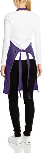 Vista 2 de Premier - Delantal con bolsillo para mujer, color blanco