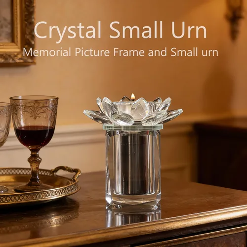 Vista 4 de Urnas de recuerdo para cenizas humanas, urnas pequeñas de cristal, urna de recuerdo de cremación para fotos con velas compartidas cenizas, mini urna