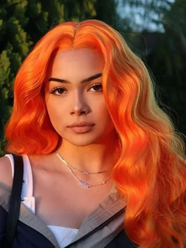 Vista 9 de 1001 #Color sintético rubio blanco encaje frente pelucas para mujeres pelo rubio platino largo cuerpo onda peluca resistente al calor fibra larga