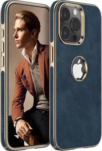 Vista 25 de LOHASIC Funda de cuero para iPhone 13 Pro, delgada de lujo para hombres y mujeres de negocios, funda de PU suave antideslizante a prueba de golpes