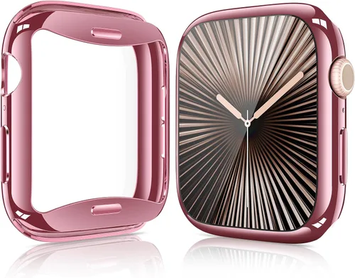Vista 16 de JULK - Funda protectora general suave de TPU HD ultrafina para iWatch SE 3 (2025) / Series SE / 6/5 / 4, paquete de 2 unidades [Paquete de 2]