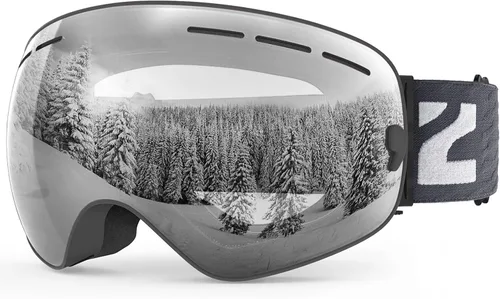 Vista 13 de ZIONOR X - Gafas de esquí - Gafas de snowboard con lente desmontable OTG para hombres, mujeres y adultos