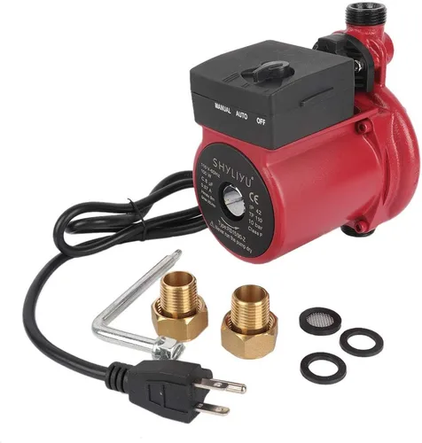 Vista 9 de Bomba de refuerzo de presión de agua Bomba circuladora Bomba de recirculación automática de agua caliente 115V/60Hz Bomba de refuerzo de presión