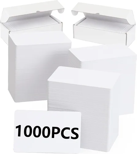 Vista 9 de 250 paquetes, tarjetas de crédito en blanco de PVC de calidad premium, tarjetas de identificación de plástico blanco de calidad, CR80 30 mil