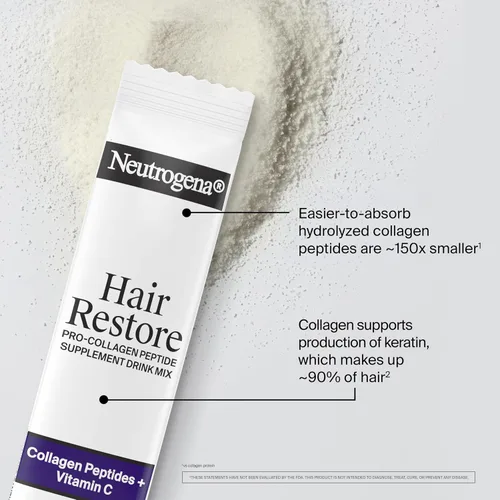 Vista 3 de Neutrogena Hair Restore Pro - Suplemento de péptido de colágeno en polvo, 20