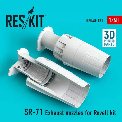 Vista 2 de Reskit RSU48-0181 - 1/48 SR-71 Blackbird Boquillas de escape para kit Revell