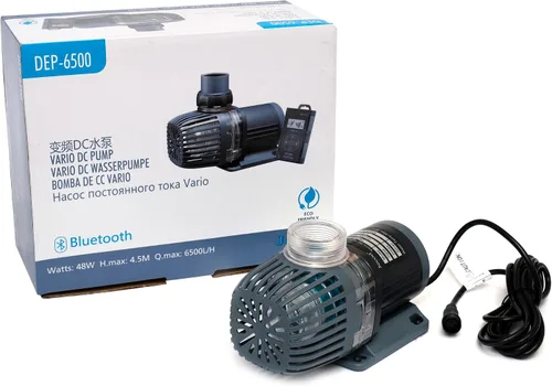 Vista 10 de Jecod Jebao DEP-1000 Bomba de CC con Bluetooth, 317 GPH
