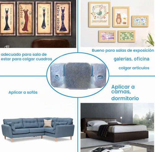 Vista 7 de Cerpourt Conectores de metal para sofá seccional de muebles, soporte de software de cierre de sofá seccional con tornillos para sofá biplaza