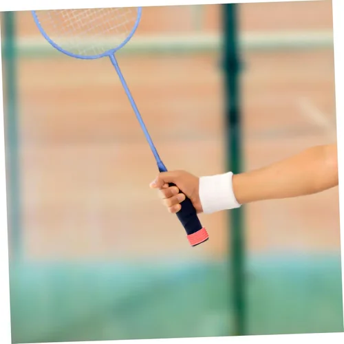 Vista 4 de INOOMP 14 bandas flexibles y de agarre para raqueta para tenis y bádminton, incluye diseño reutilizable transparente macarrón