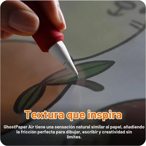 Vista 3 de GhostPaper Air Premium Protector de Pantalla Desmontable con Sensación de Papel para Escribir y Dibujar, Montaje de Nano Succión Air-ttach