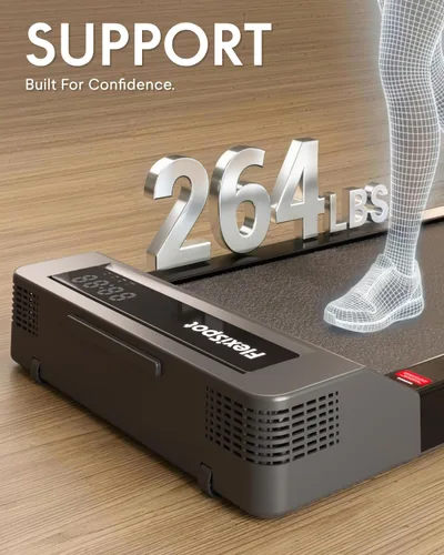 Vista 13 de FLEXISPOT Foldable Walking Pad Treadmill for Home Office, Under Desk Treadmill with Fold-in-Half Design, Quiet Brushless Walking Experience, 264 LBS