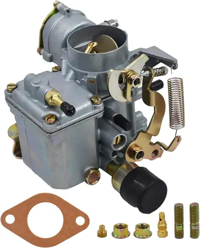 Vista 5 de waltyotur Carburador 113129031K Repuesto para motor Volkswagen Beetles, de doble puerto, 1600 cc con estrangulador eléctrico de 12 V, 34 PICT-3