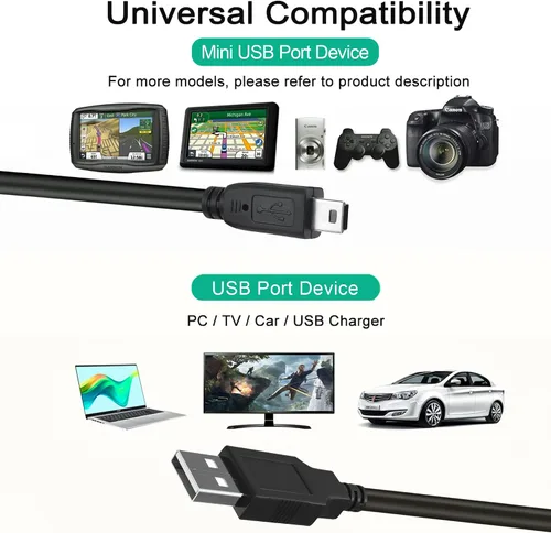 Vista 4 de Cable USB compatible con Provo Craft Cricut Gypsy GPSY0001 máquina de diseño portátil