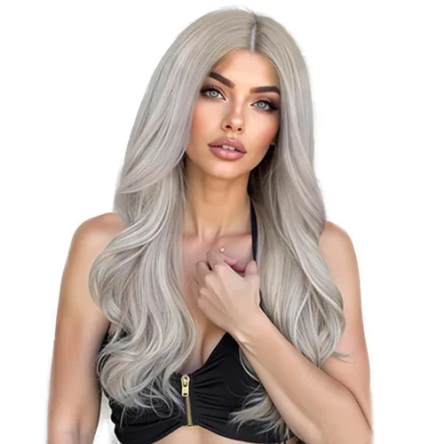 Vista 45 de 613 Peluca rubia realista sin pegamento con encaje frontal, peluca ondulada larga para mujeres blancas, 613 HD con encaje frontal, línea de cabello