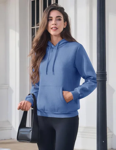 Vista 68 de MAGCOMSEN Sudaderas con capucha para mujer, con forro de sherpa, de vellón, para invierno, cálido, pesado, de algodón, con bolsillo