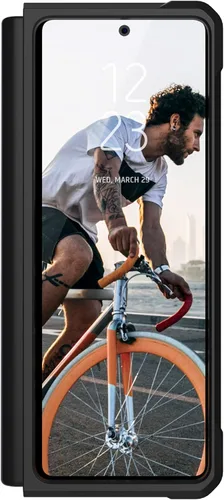 Vista 6 de URBAN ARMOR GEAR UAG - Funda protectora para Samsung Galaxy Z Fold3 5G (2021), diseño civil, elegante, ultrafina, absorbente de golpes, color negro