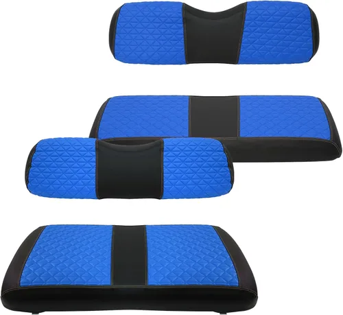 Vista 17 de XUANYUDG0769 Fundas de Asiento Delantero y Trasero para Carrito de Golf para EZGO TXT/RXV Club Car DS/Precedent Yamaha G29, Hechas de Vinilo