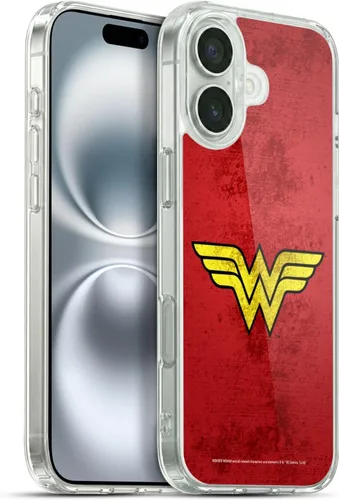 Vista 107 de Head Case Designs Funda de gel suave con licencia oficial de Wonder Woman DC Comics Classic Logos compatible con Apple iPhone 7 Plus/iPhone 8 Plus