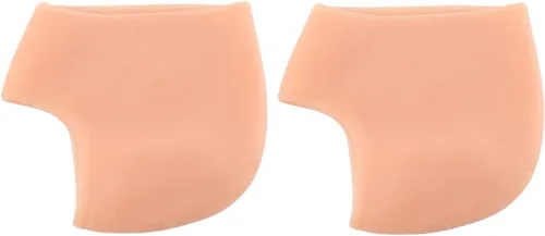 Vista 4 de Healifty 3 pares de calcetines de talón de gel hidratantes de silicona agrietados calcetines de talón para hombres mujeres piel seca dura agrietada