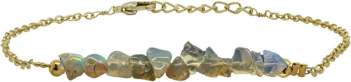Vista 54 de Gempires Natural Chips Bar Bracelet, Energy Healing Crystals, Birthday, Gift for Her, Gemstone Jewelry 8 inch
