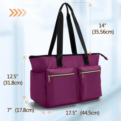 Vista 5 de Damero Bolsa de enfermera con funda para laptop para el trabajo y el cuidado del hogar, estudiantes de medicina
