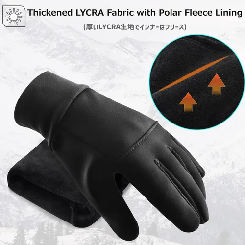 Vista 2 de Azarxis Guantes de esquí de nieve para niños, impermeables, resistentes al viento, cálidos guantes de snowboard para niños y niñas