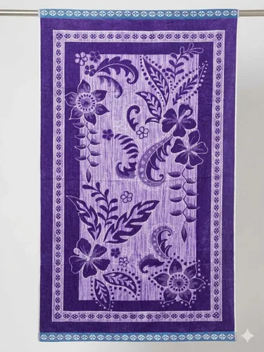 Vista 9 de Royal Tradition Toalla de playa de gran tamaño jacquard de terciopelo de algodón con rayas pastel de peso pesado 40x72