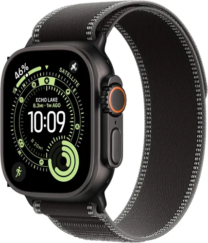 Vista 17 de Apple Watch Ultra 3 [GPS + Cellular 49mm] Reloj inteligente para correr y multideporte con funda de titanio resistente con bucle milanés de titanio