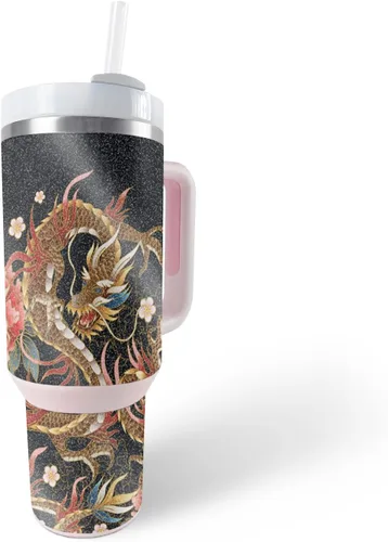 Vista 18 de MightySkins - Vaso con purpurina brillante compatible con Stanley The Quencher H2.0 FlowState de 40 onzas, morado sólido, acabado protector