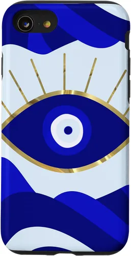 Vista 18 de Funda para iPhone 13 Pro Max Lava All Seeing Blue Evil Eye