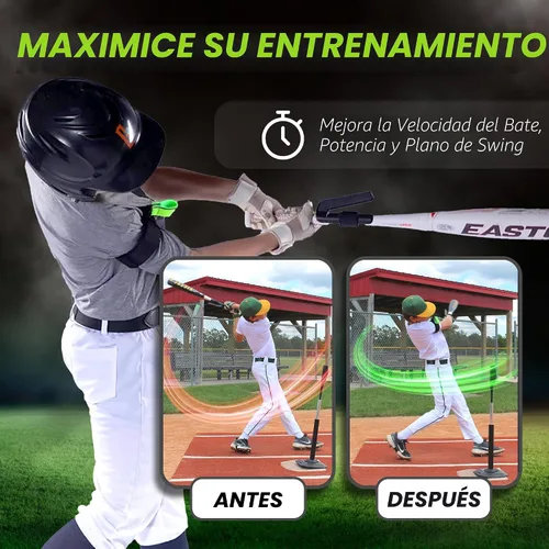 Vista 4 de Swingrail - Ayuda de entrenamiento para bateo de béisbol/sóftbol - Equipo para bateo y golpeo