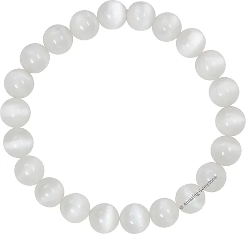 Vista 601 de Amazing Gemstone Crystal Bracelet for Women Men's Gifts - Protection Healing Crystal Bracelet - 8mm Gemstone Beaded Stretchable Bracelet Pulseras
