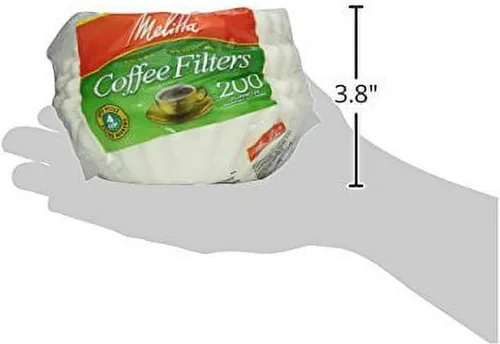 Vista 3 de Melitta Filtros de café Junior Basket 200 unidades, blanco, 4-6 tazas (paquete de 3)
