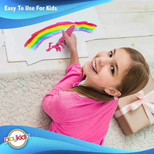 Vista 5 de 12 pinceles de pintura exprimibles de colores clásicos para niños, pincel de pintura de témpera, varios colores divertidos para niños pequeños