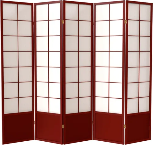 Vista 18 de Red Lantern Pantalla Zen Shoji de 5.9 ft de altura - Miel - 5 paneles