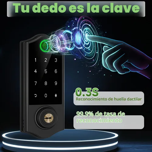 Vista 8 de Cerraduras de puerta inteligentes con asas, cerrojo de control