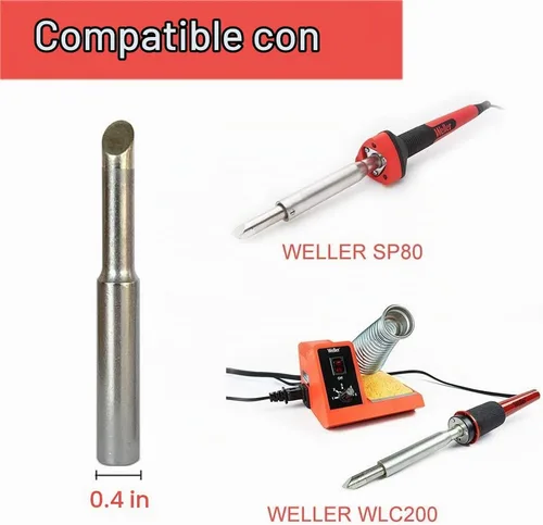 Vista 2 de puntas de soldadura para WELLER SP80NUS, WLC200, SPG80 (3 piezas)