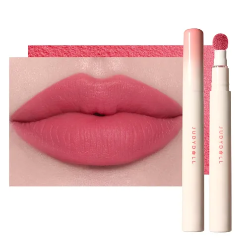 Vista 17 de JUDYDOLL - Lápiz labial para mujer, color rojo mate, larga duración N12 Toffee Peach