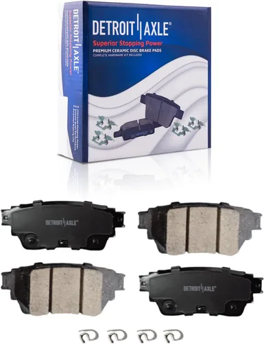 Vista 27 de Detroit Axle - Kit de frenos para Ford Transit Connect 2018 2019 2020 2021 2022 2023, rotores de freno de disco, pastillas de freno de cerámica