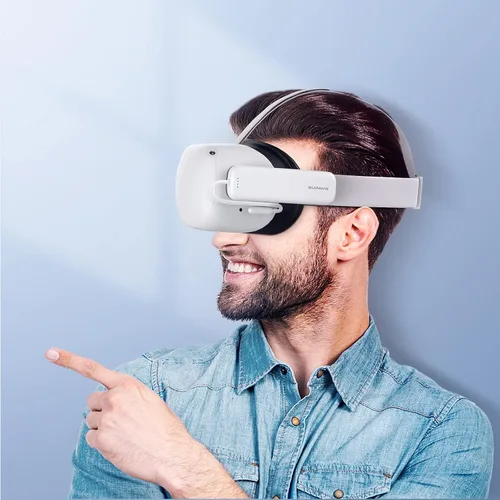Vista 7 de SUPAVR Rechargeable Battery Pack for Oculus Quest 2 Accessories,4000mAh Power for VR,Compatible Elite Strap and Original Strap Lightweight