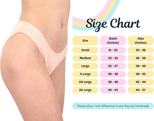 Vista 7 de Dominant Ropa interior de bikini de algodón para mujer, paquete de 7